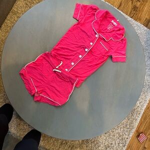 Katie J NYC Bright Pink Pajama Set